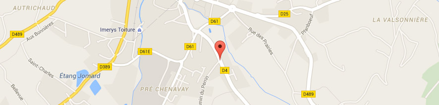 Carte Google Map du magasin ALMM - Rhône (69)