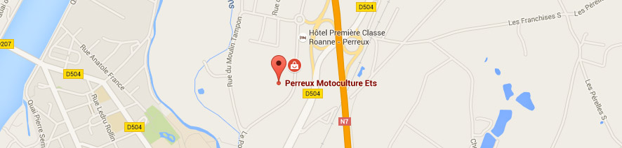 Carte Google Map du magasin PMA Perreux Motoculture Ets - Loire (42)